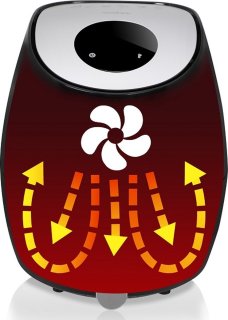 Airfryer XXL 3,6L Heteluchtfriteuse Zwart