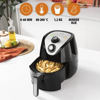 Airfryer XXL 4,5L Zwart 1500W