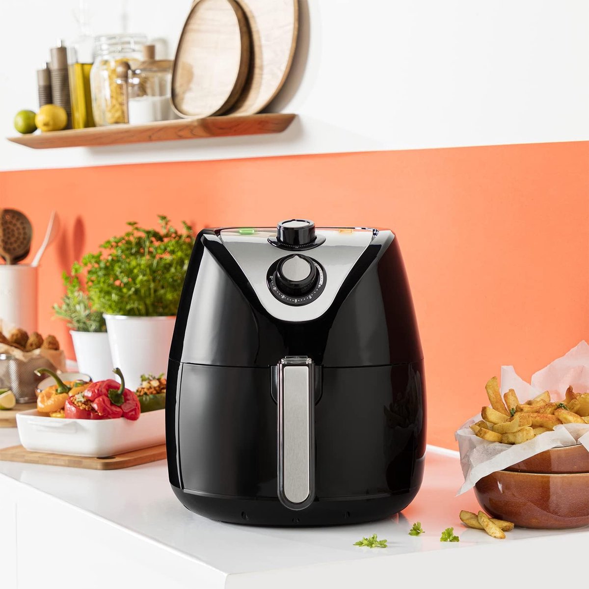 Airfryer XXL 4,5L Zwart 1500W