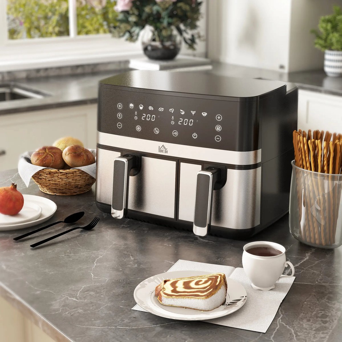 Wat vinden we goed aan de Airfryer XXL 5.2L Zwart Heteluchtfriteuse