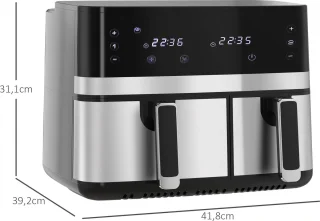 Airfryer XXL 5.2L Zwart Heteluchtfriteuse