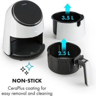 AirVital Heteluchtfriteuse 2,5L CeraPlus Touch Wit