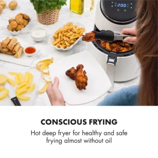 AirVital Heteluchtfriteuse 2,5L CeraPlus Touch Wit
