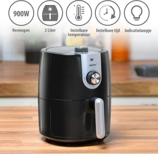 alpina Airfryer 2L Zwart