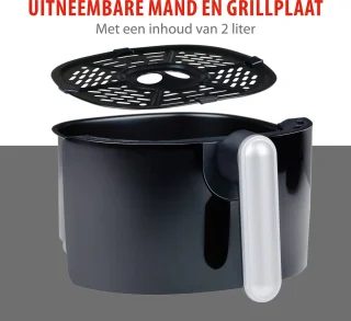 alpina Airfryer 2L Zwart