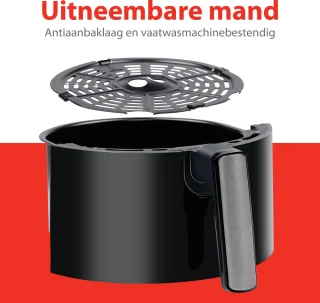 alpina Airfryer 3.5L Heteluchtfriteuse 1400W Zwart
