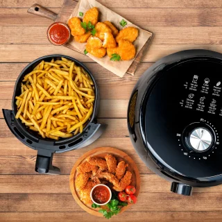 alpina Airfryer 3.5L Heteluchtfriteuse 1400W Zwart