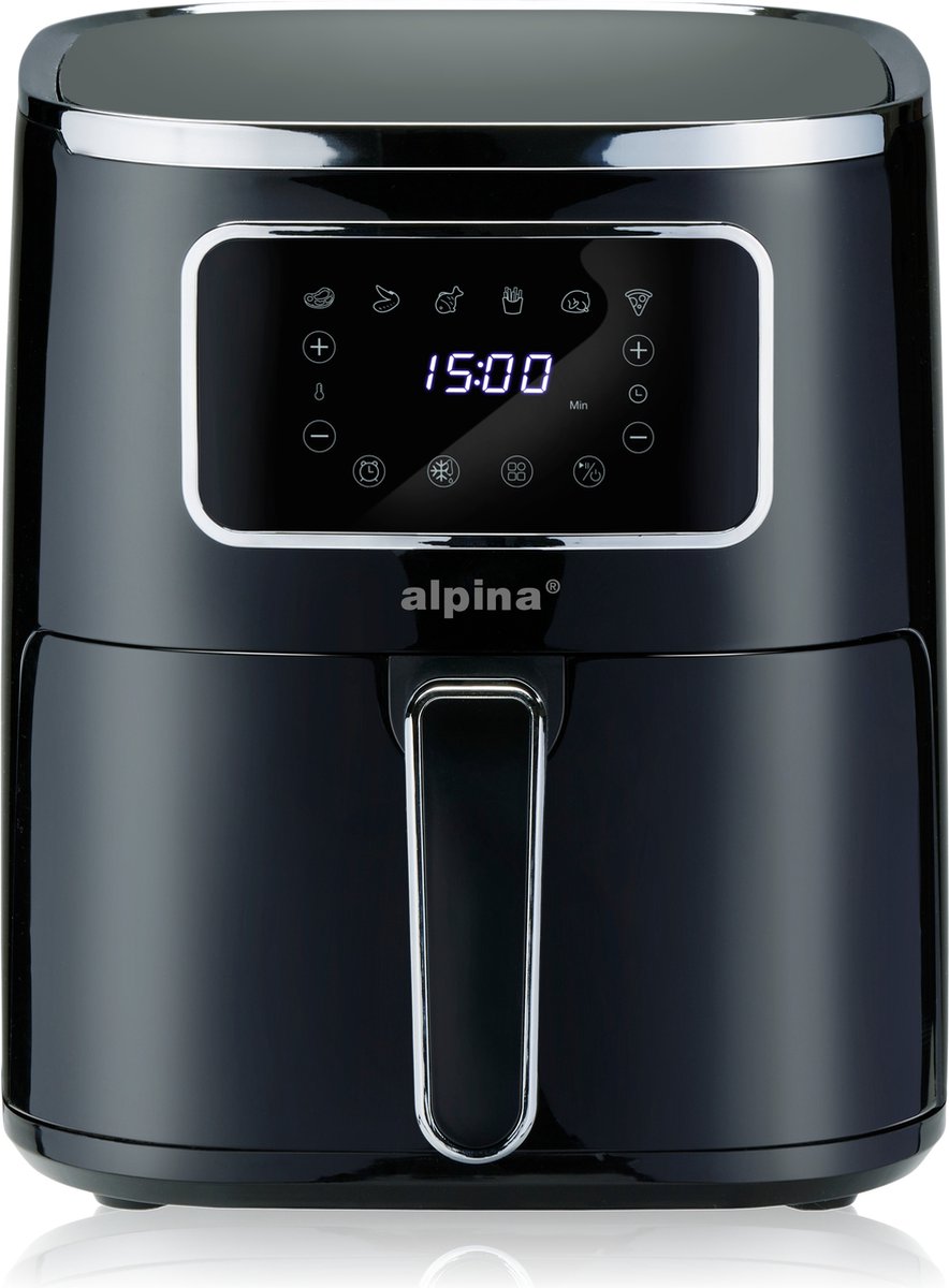De alpina Airfryer 4.5L digitaal heteluchtfriteuse 1450W in één oogopslag