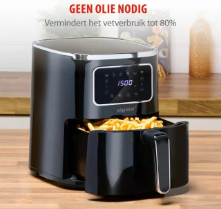 alpina Airfryer 4.5L digitaal heteluchtfriteuse 1450W