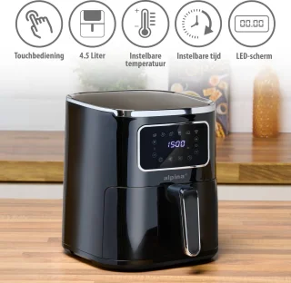 alpina Airfryer 4.5L digitaal heteluchtfriteuse 1450W