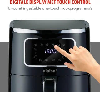 alpina Airfryer 4.5L digitaal heteluchtfriteuse 1450W