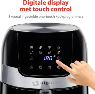 alpina Airfryer 4.5L zwart