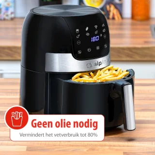 alpina Airfryer 4.5L zwart