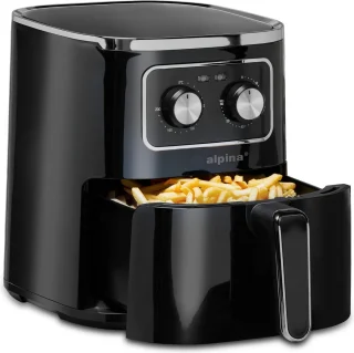 Alpina Airfryer 4.5L Zwart