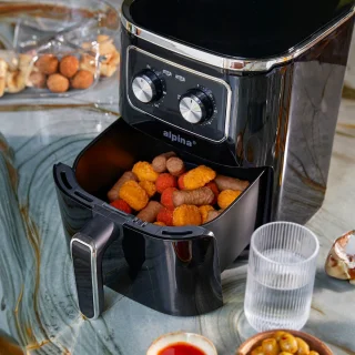 Alpina Airfryer 4.5L Zwart