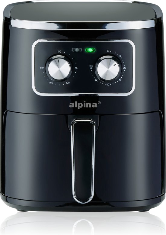 Alpina Airfryer 4.5L Zwart: Een betrouwbare basis voor gezond en veelzijdig frituren