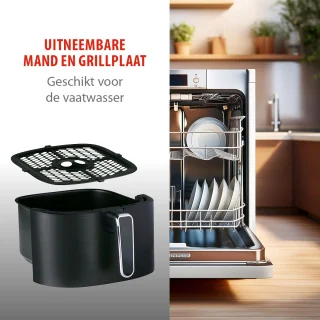 Alpina Airfryer XL 6L zwart