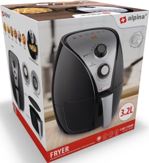 alpina Airfryer XL Heteluchtfriteuse 3.2L 1500W
