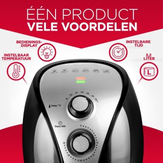 alpina Airfryer XL Heteluchtfriteuse 3.2L 1500W