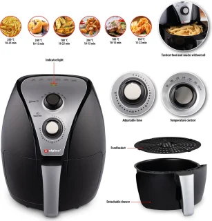 alpina Airfryer XL Heteluchtfriteuse 3.2L 1500W