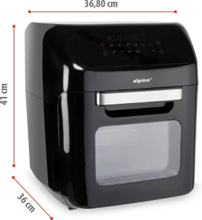 alpina Airfryer XXL 12L heteluchtoven en friteuse 1800W