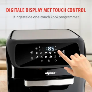 alpina Airfryer XXL 12L heteluchtoven en friteuse 1800W
