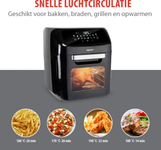 alpina Airfryer XXL 12L heteluchtoven en friteuse 1800W