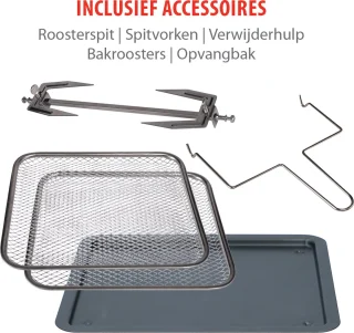 alpina Airfryer XXL 12L heteluchtoven en friteuse 1800W