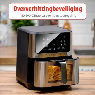alpina Airfryer XXL 8L Zilver