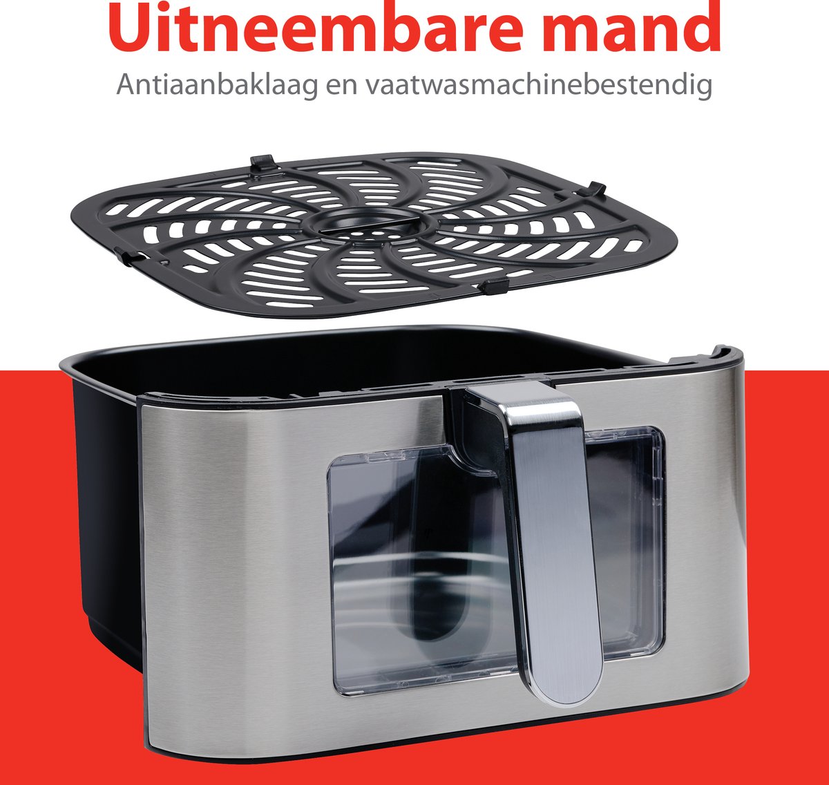 alpina Airfryer XXL 8L Zilver