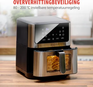 alpina Airfryer XXL 8L Zilver