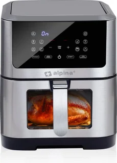 alpina Airfryer XXL 8L Zilver
