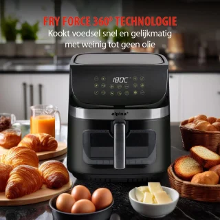 Alpina Airfryer XXL 9L Zwart