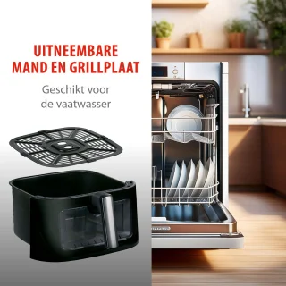 Alpina Airfryer XXL 9L Zwart