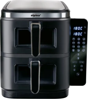Alpina Airfryer XXL - Dubbele Airfryer 11L