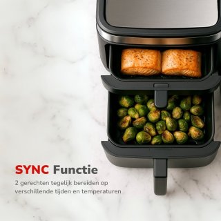 Wat vinden we goed aan de Alpina Airfryer XXL - Dubbele Airfryer 11L