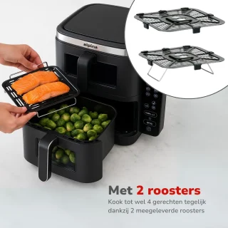 Alpina Airfryer XXL - Dubbele Airfryer 11L