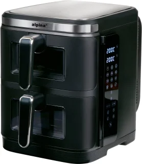 Alpina Airfryer XXL - Dubbele Airfryer 11L