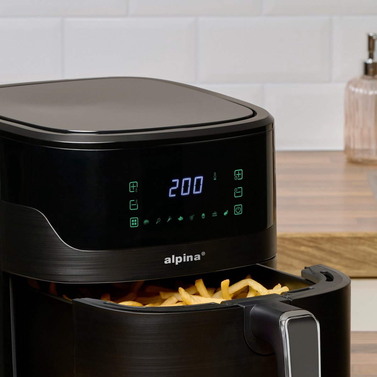 alpina Digitale Airfryer XL 6L Zwart