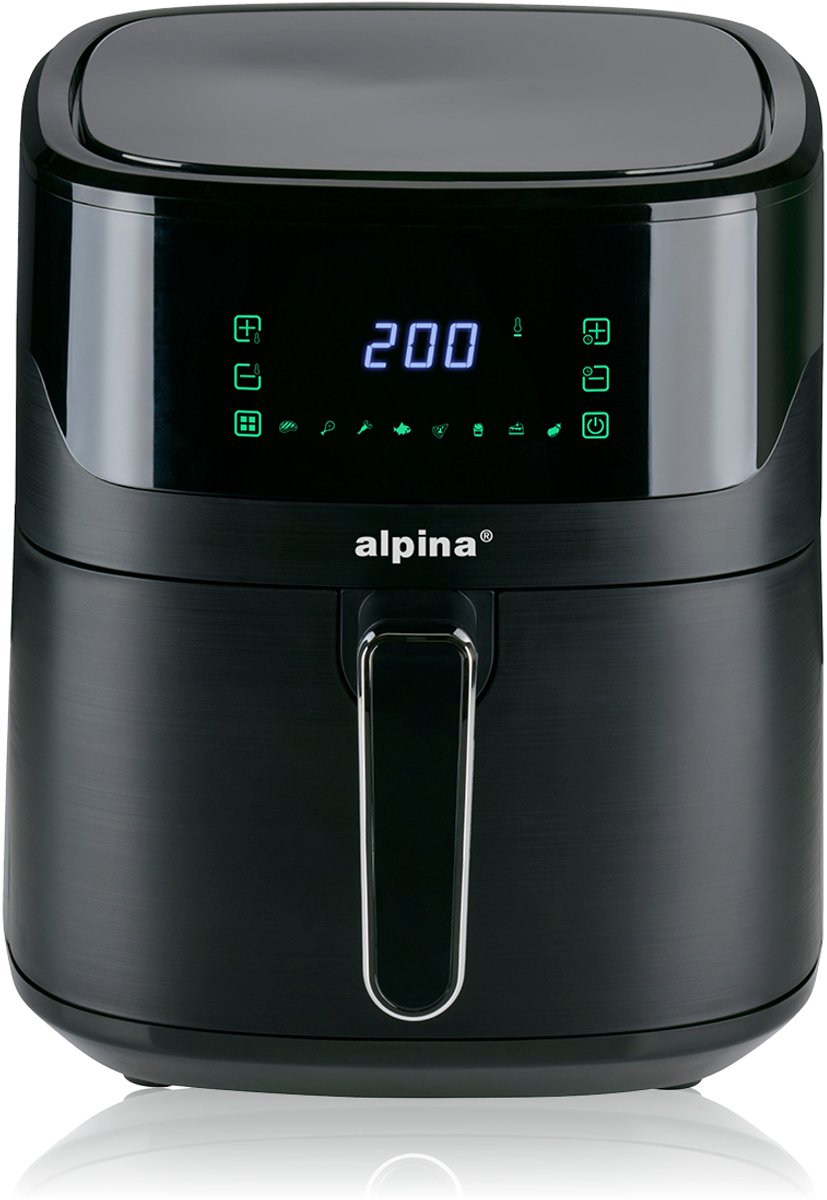 alpina Digitale Airfryer XL 6L Zwart