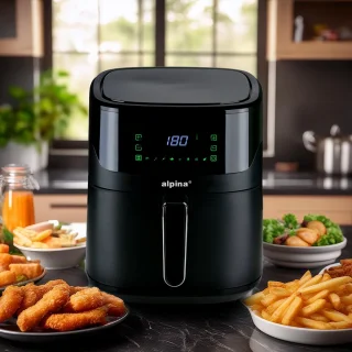 alpina Digitale Airfryer XL 6L Zwart