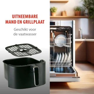 alpina Digitale Airfryer XL 6L Zwart