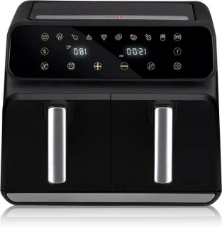Alpina dubbele airfryer 8L zwart