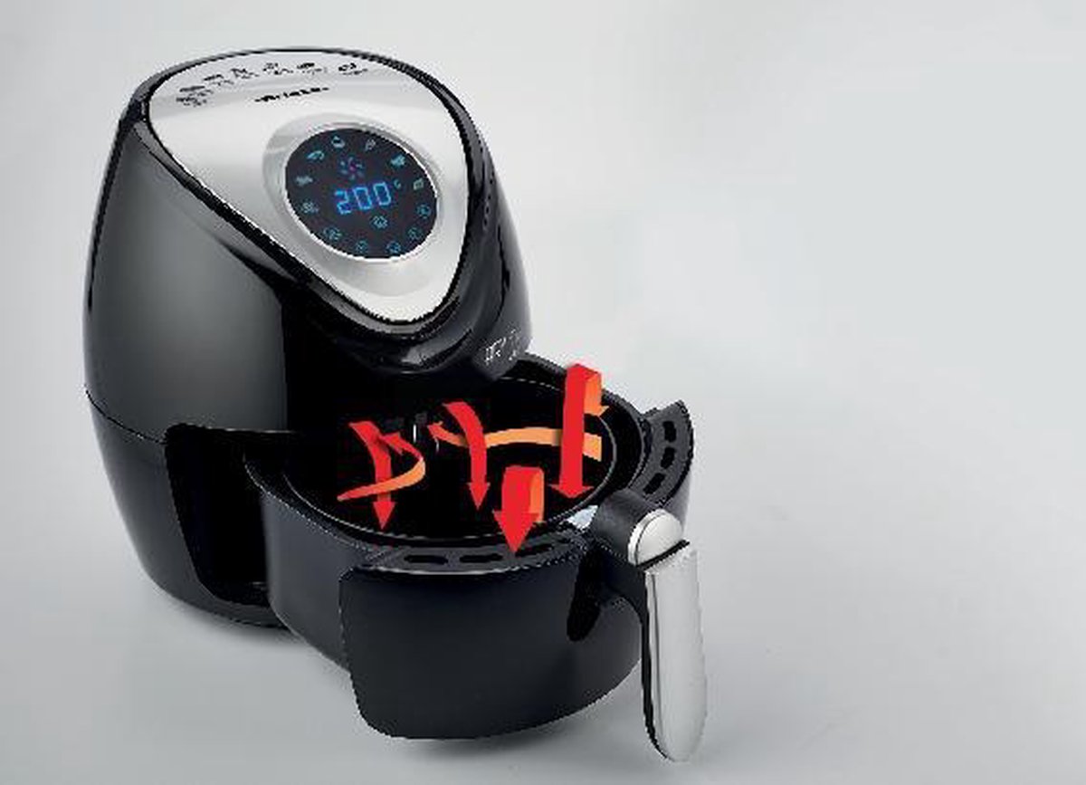Ariete 4616/00 Heteluchtfriteuse 2,6L Vrijstaand Zwart Zilver