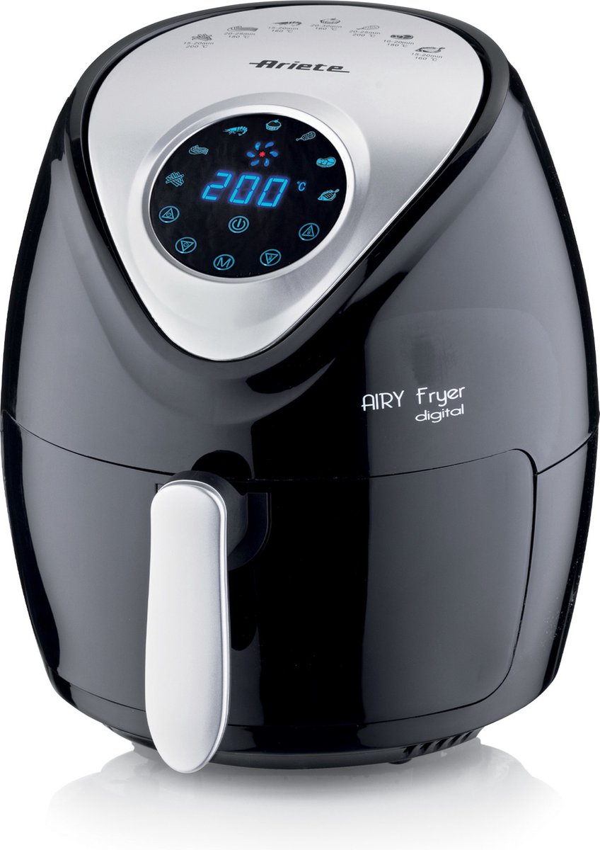 Ariete 4616/00 Heteluchtfriteuse 2,6L Vrijstaand Zwart Zilver