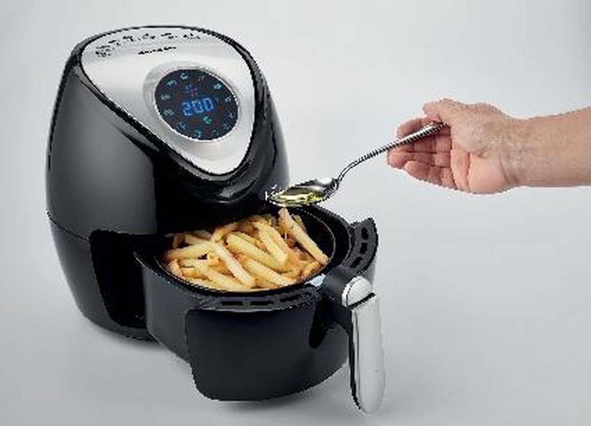 Ariete 4616/00 Heteluchtfriteuse 2,6L Vrijstaand Zwart Zilver