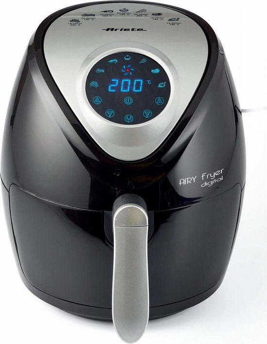 Ariete 4616/00 Heteluchtfriteuse 2,6L Vrijstaand Zwart Zilver