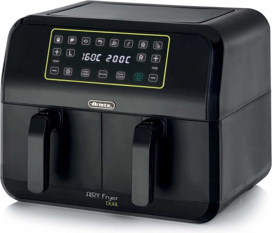 Ariete Airy DUAL 4623 — dubbele XXL-airfryer voor grotere gezinnen