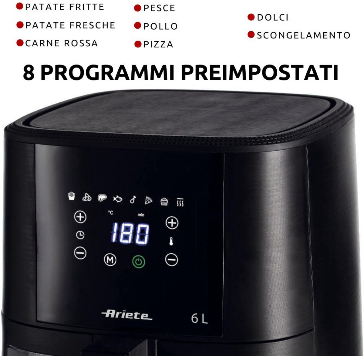 Ariete 4626/00 Air Fryer XXL 6L zwart