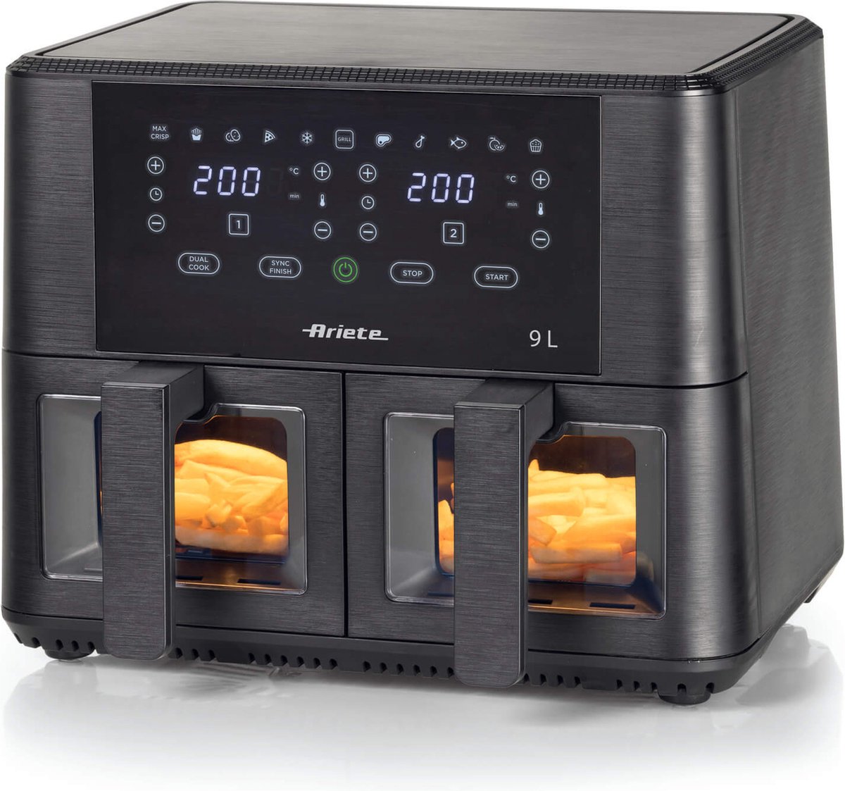 Ariete 4631 Dubbele Airfryer 9L Zwart